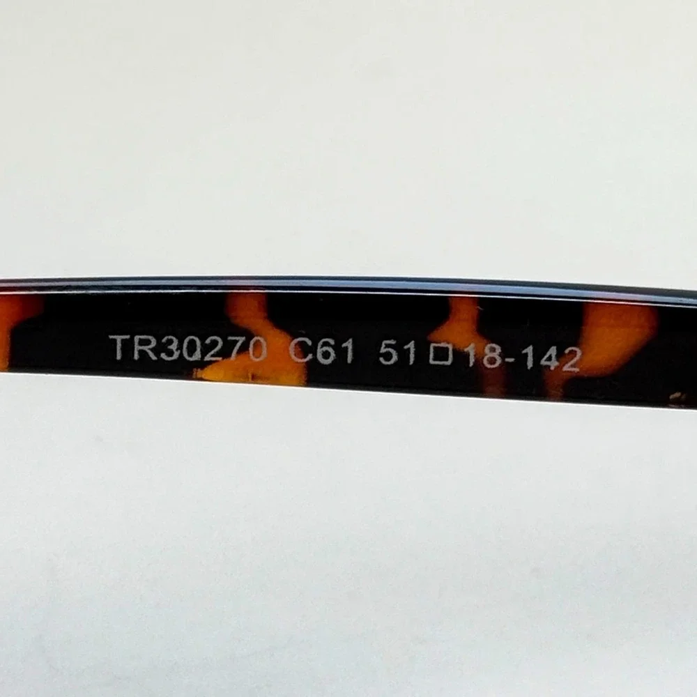 Unbranded‎ TR30270 C61 Eyeglasses Frame Only 51-18-142 Brown Tortoise Shell Oval